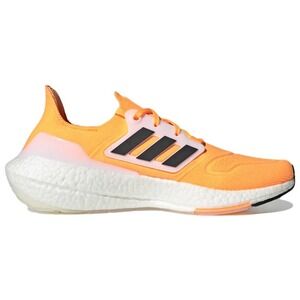 Adidas UltraBoost 22 Mens Size 7.5 'Flash Orange' Black White Running Shoes NEW